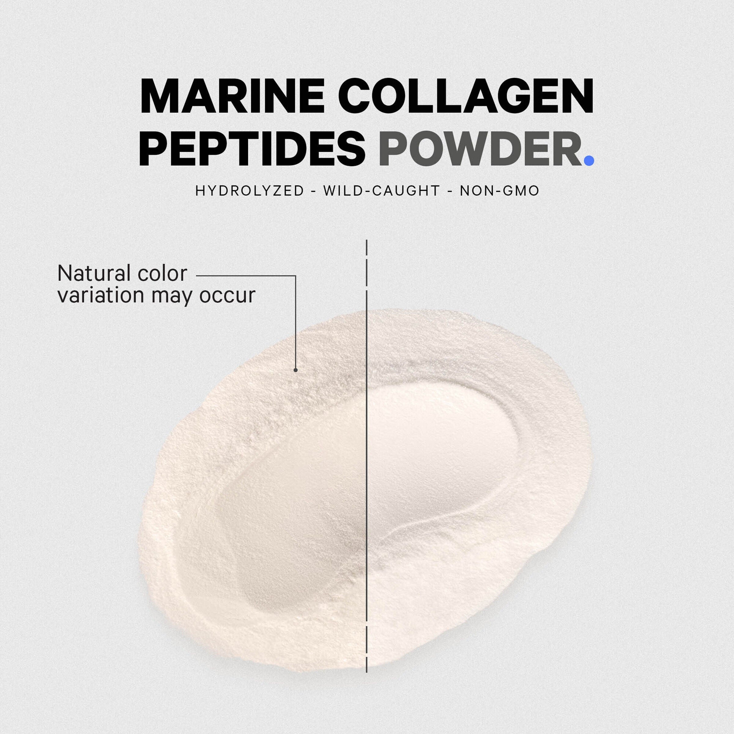 Wild-Caught Marine Hydrolyzed Collagen Peptides Powder Type I and III - 15.87 oz. (50 Servings)